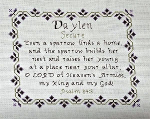 Daylen Stitched By Diane Higdon